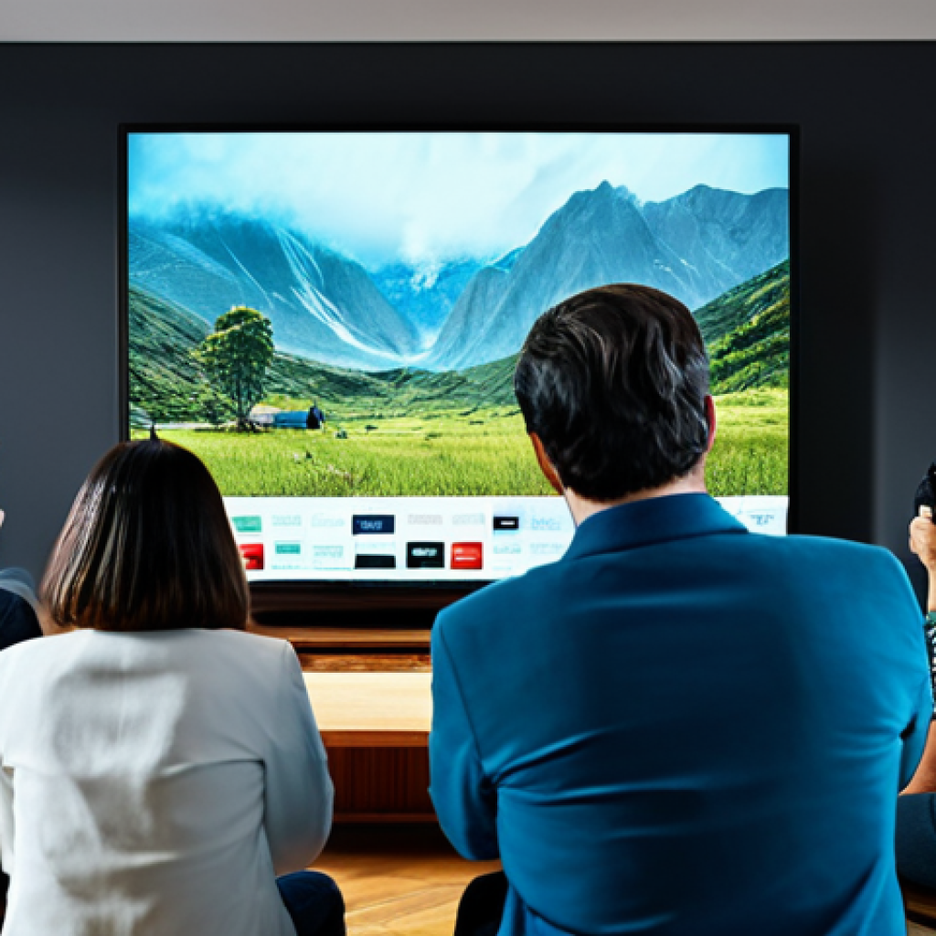 News Impact**
"A diverse group of people watching a news broadcast about climate change on television, concerned expressions, living room setting, fully clothed, appropriate attire, safe for work, professional photography, natural proportions, high quality."
**
