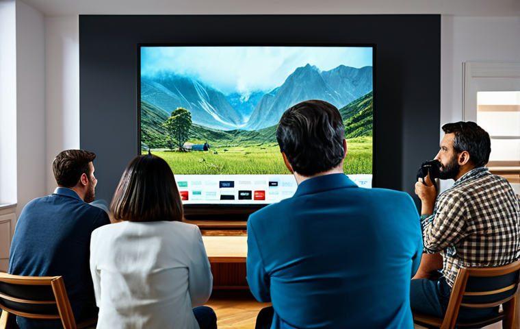 News Impact**
"A diverse group of people watching a news broadcast about climate change on television, concerned expressions, living room setting, fully clothed, appropriate attire, safe for work, professional photography, natural proportions, high quality."
**