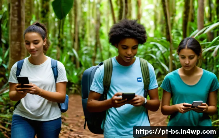 기후변화 데이터 수집을 위한 시민 참여 방법 - A diverse group of Brazilian citizens, including adults and teenagers wearing casual clothing and ba...