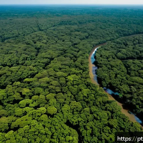 Home 30 기후변화 관측을 위한 활동 계획 수립 - A detailed aerial view of the Brazilian Amazon rainforest during the dry season, showcasing areas af...