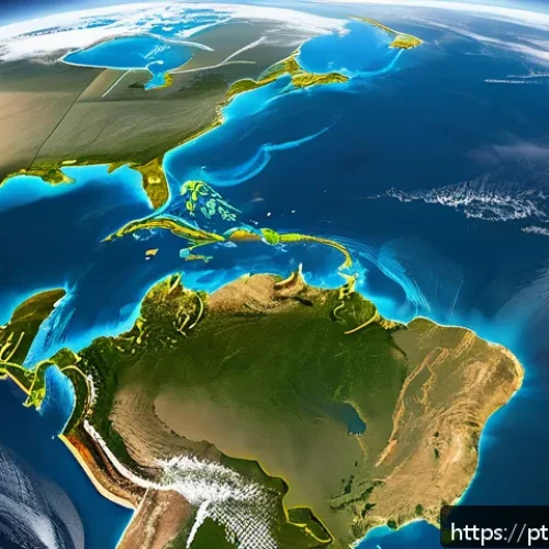 Home 17 기후변화 관측을 위한 데이터 수집 방법 - A high-tech meteorological satellite orbiting Earth, equipped with advanced multi-spectral sensors c...